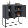 vidaXL Highboard antrasitt 100,5x39x107 cm stål