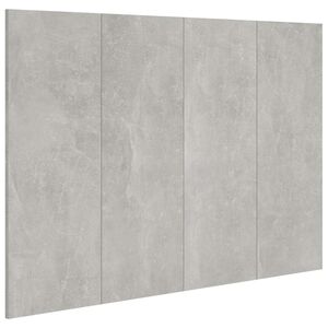 vidaXL Sengegavl betonggr&aring; 120x1,5x80 cm konstruert tre