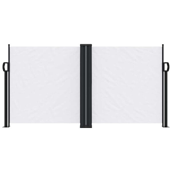vidaXL Uttrekkbar sidemarkise 120x1000 cm hvit