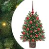 vidaXL Kunstig juletre med 150 LED med stativ gr&oslash;nn 75 cm PE og PVC