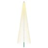 vidaXL Juletrebelysning med spyd og flaggstang 500 cm 1632 LED-lys