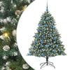 vidaXL Kunstig juletre gr&oslash;nn 180 cm PVC og plast og st&aring;l