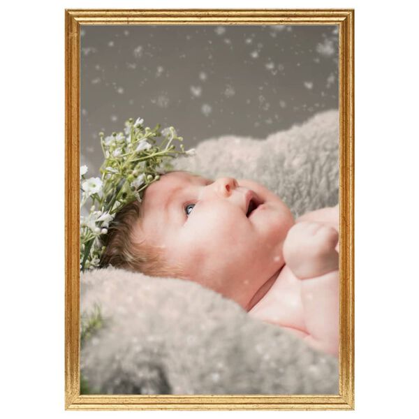 vidaXL Fotorammekollasj for bord 5 stk gull 15x21 cm MDF