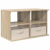 vidaXL TV-stativ med skuff Sonoma eik 79 x 40 x 48 cm