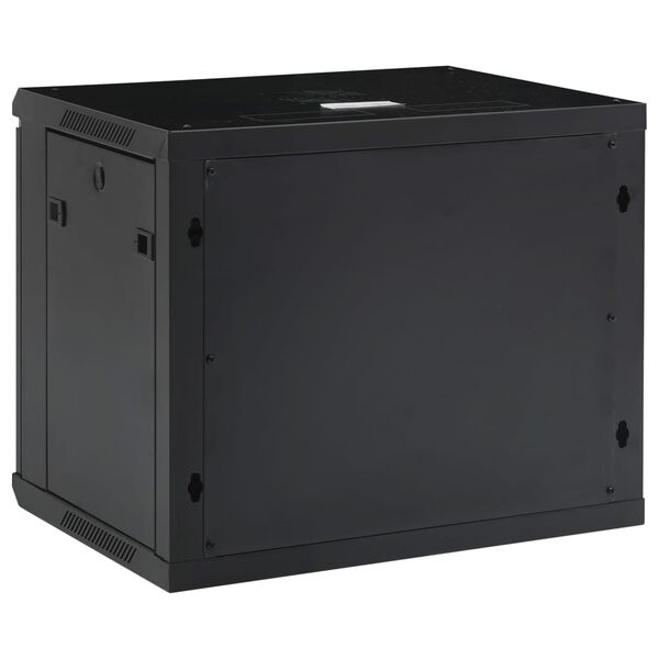 vidaXL Nettverksskap 9U veggmontert 19" IP20 600x450x510 mm