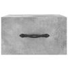 vidaXL Veggmontert nattbord betonggrå 35x35x20 cm
