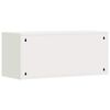 vidaXL Veggskap for garasje Hvit 80 x 33 x 35 cm Pulverlakkert st&aring;l