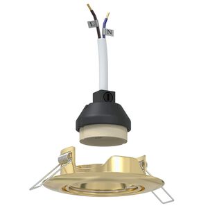 vidaXL Spotlight 6 pcs Gull 9 x 9 x 2.5 cm Metall