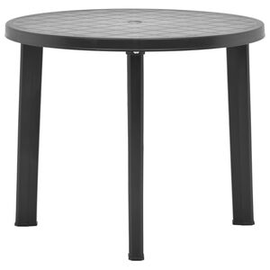 vidaXL Hagebord antrasitt 89 cm plast