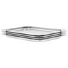 vidaXL Gastronormbeholdere 4 stk GN 1/1 20 mm rustfritt st&aring;l