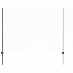vidaXL Sekskantet gjerde med post 100 x 1,6 m PVC-belagt st&aring;l Gr&aring; Mesh