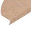 vidaXL Selvklebende trappematter 20 stk beige 65x22,5x3,5 cm