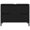 vidaXL Baderomsvaskeskap Svart Eik 80 x 33 x 60 cm Konstruert tre
