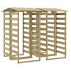 vidaXL Hagepergolaer med tak 4 stk 100x90x200 cm impregnert furu