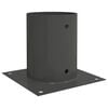 vidaXL Rund bakkenagel 12 pcs Antrasitt 18 x 18 x 15 cm Metall