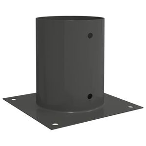 vidaXL Rund bakkenagel 12 pcs Antrasitt 18 x 18 x 15 cm Metall