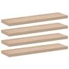 vidaXL Flytende hyller 4 stk 90x23,5x4 cm konstruert tre