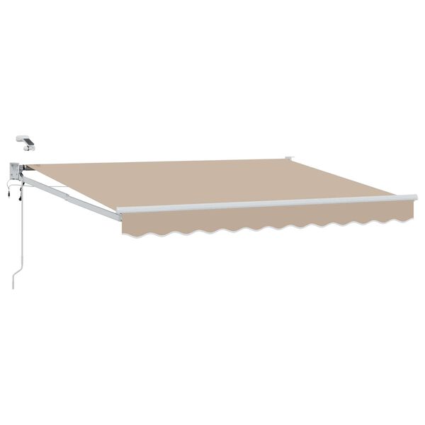 vidaXL Elektrisk Utrekkbar Markise Beige 2,5 x 2 m