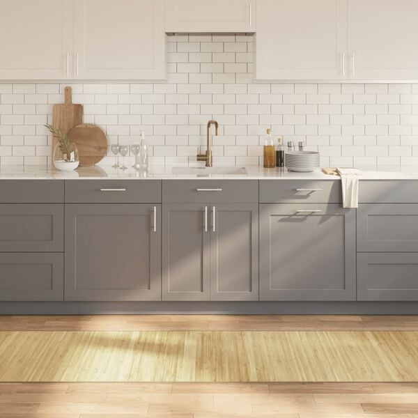 vidaXL Teppe rektangul&aelig;r lys naturell 70x400 cm bambus