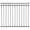 vidaXL Gjerdepanel ASSEN st&aring;l 1,7x1,5 m svart