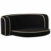 vidaXL Sammenleggbar hundesofa svart 73x67x26 cm plysj vaskbar pute