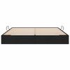 vidaXL Seng med Oppbevaring med madrass Svart 160 x 200 cm Fl&oslash;yel