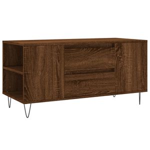 vidaXL Salongbord brun eik 102x44,5x50 cm konstruert tre