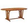 vidaXL Hagebord 200x100x75 cm heltre eukalyptus