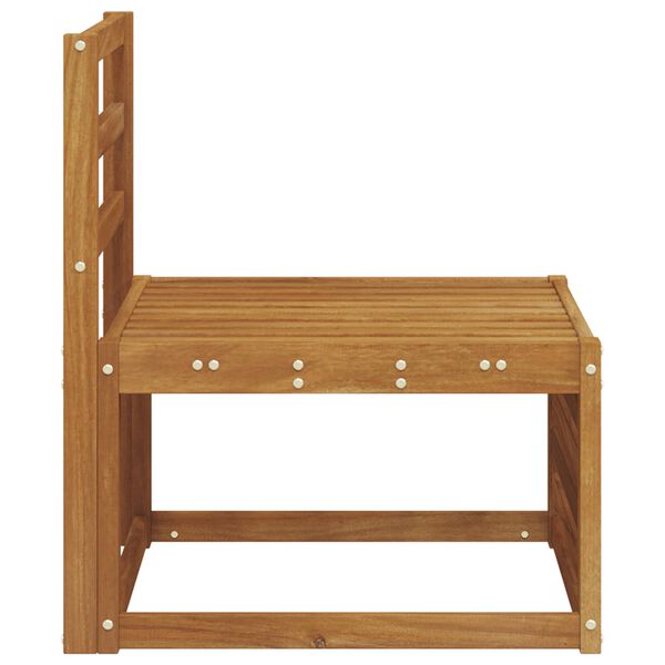 vidaXL Ute Midt Sofa Solid akasietre Naturlig 59 x 63 x 73 cm