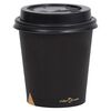 vidaXL Kaffepapirkopper med lokk 200 ml 1000 stk svart
