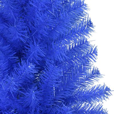 vidaXL Kunstig juletre med stativ blå 180 cm PVC