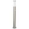 vidaXL Pullertlampe med sensor 80 cm rustfritt st&aring;l IP44