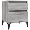 vidaXL Nattbord 2 stk grå sonoma 40x35x50 cm