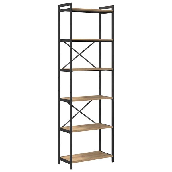 vidaXL Bokhylle Artisan Eik 40 x 30 x 85 cm Konstruert tre