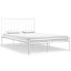 vidaXL Sengeramme hvit metall 120x200 cm