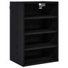 vidaXL Hengende skap Svart eik 40 x 29,5 x 60 cm Konstruert tre