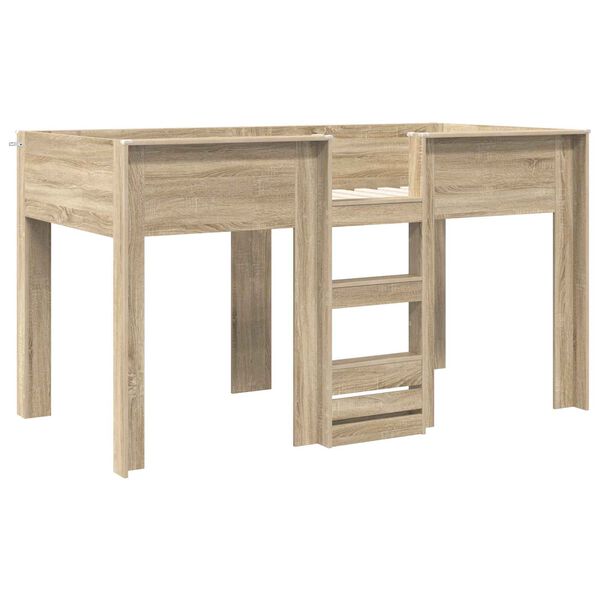 vidaXL K&oslash;yeseng for Barn Sonoma eik 100 x 200 cm Konstruert tre