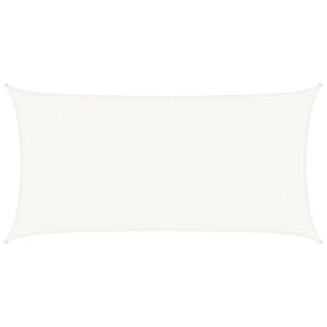 vidaXL Solseil 160 g/m&sup2; hvit 3x6 m HDPE