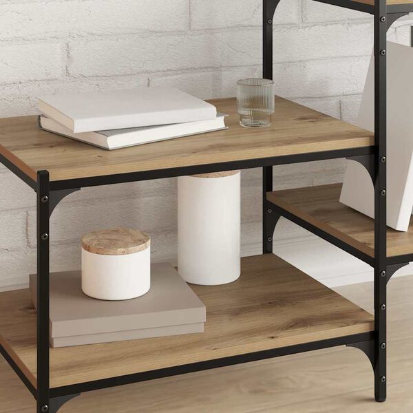 vidaXL Bokhyllebrett 4 pcs Brun 60 x 40 x 1,5 cm Konstruert tre