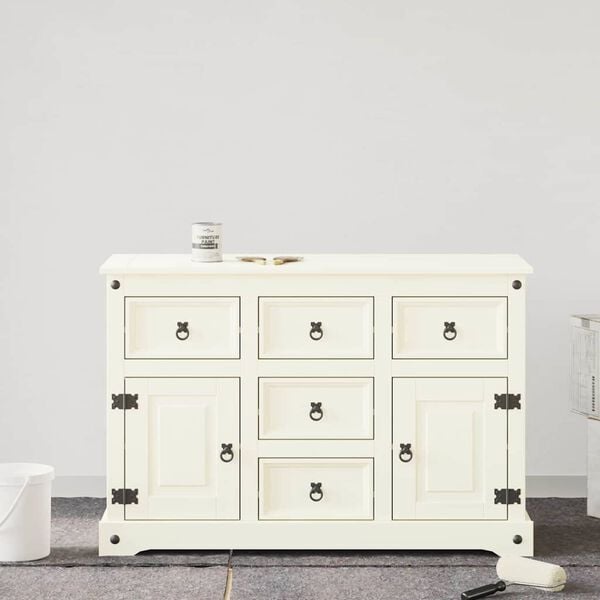 vidaXL Møbelmaling Hvit 10 x 10 x 12 cm Veggdart