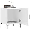 vidaXL Nattbord 2 stk høyglans hvit 40x40x50 cm konstruert tre