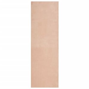 vidaXL Teppe HUARTE kort luv mykt og vaskbart blush 80x250 cm