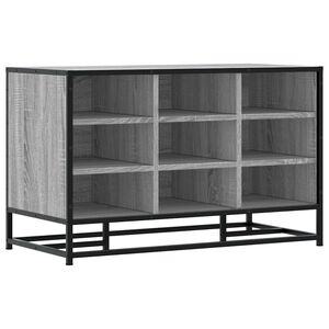 vidaXL Skobenk gr&aring; sonoma 84x40x53,5 cm konstruert tre og metall