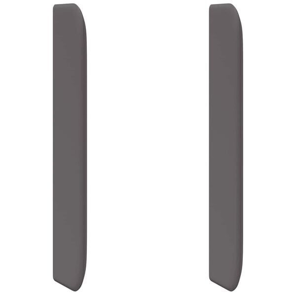 vidaXL Hodegjerde &Oslash;re Gr&aring; 80 x 16 x 4 cm PVC