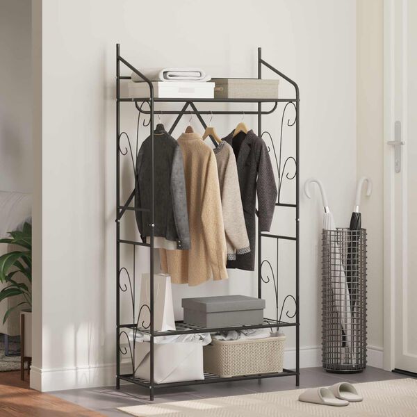 vidaXL &Aring;pen Garderobe Ensfarget 78 x 36 x 158 cm