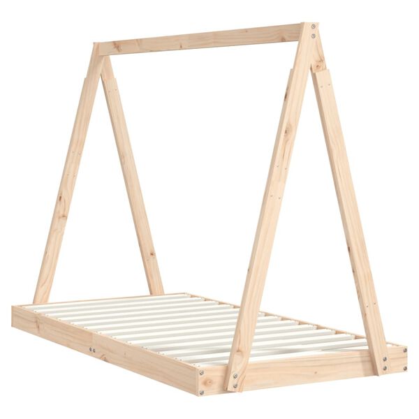 vidaXL Barnesengeramme 80x160 cm heltre furu