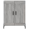vidaXL Highboard gr&aring; sonoma 69,5x34x180 cm konstruert tre