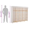 vidaXL Garderobeskap hvit 200x40x170 cm stoff