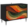 vidaXL TV-skap BONN 69 x 33 x 50,5 cm Svart eik Konstruert tre