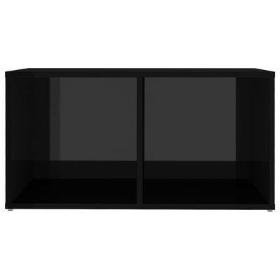 vidaXL TV-benk høyglans svart 72x35x36,5 cm sponplate
